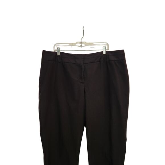 Lane Bryant Straight Ankle High Rise Trouser Slacks Dress Pants Black Size 20 - Picture 2 of 11